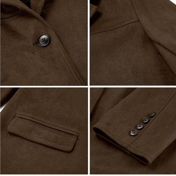 Blogger Favorite Brown Faux Suede Jacket - Picture 3 of 6